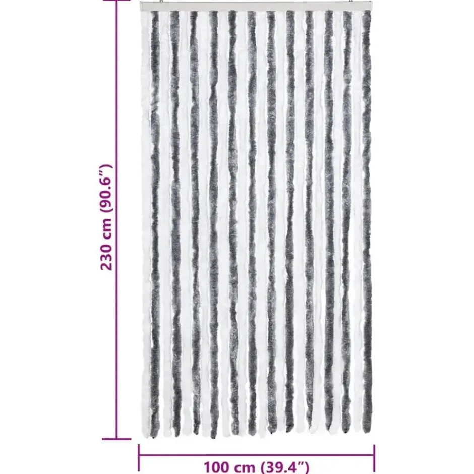 vidaXL - Vliegengordijn voor terrasdeur 90 strengen Bruin - Bamboe - 90x220 cm