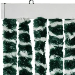 vidaXL - Vliegengordijn voor terrasdeur - Goren en wit - Chenille - 100x200 cm