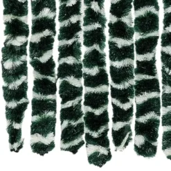 vidaXL - Vliegengordijn voor terrasdeur - Goren en wit - Chenille - 100x230 cm