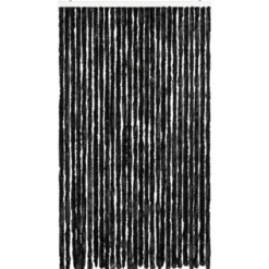 vidaXL - Vliegengordijn voor terrasdeur - Antraciet - Chenille - 118x220 cm