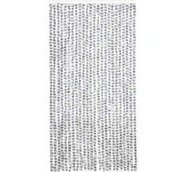 vidaXL - Vliegengordijn voor terrasdeur Licht/donkergrijs Chenille - 100x200 cm