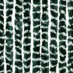 vidaXL - Vliegengordijn voor terrasdeur Lichtgewicht Grijs Chenille - 100x230 cm