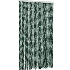 vidaXL - Vliegengordijn voor terrasdeur Lichtgewicht Grijs Chenille - 100x230 cm