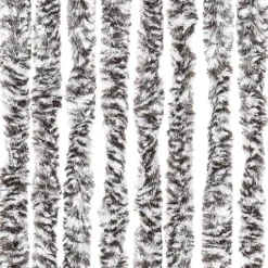 vidaXL - Vliegengordijn voor terrasdeur Bruin en beige - Chenille - 100x220 cm