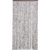 vidaXL - Vliegengordijn voor terrasdeur - Bruin en beige - Chenille - 100x200 cm