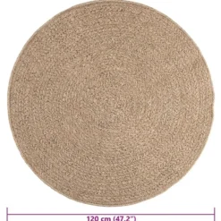 vidaXL - Vloerkleed - Bruin - Polypropyleen - Ø 120 cm
