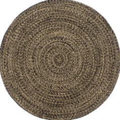 vidaXL - Vloerkleed - Zwart - Jute