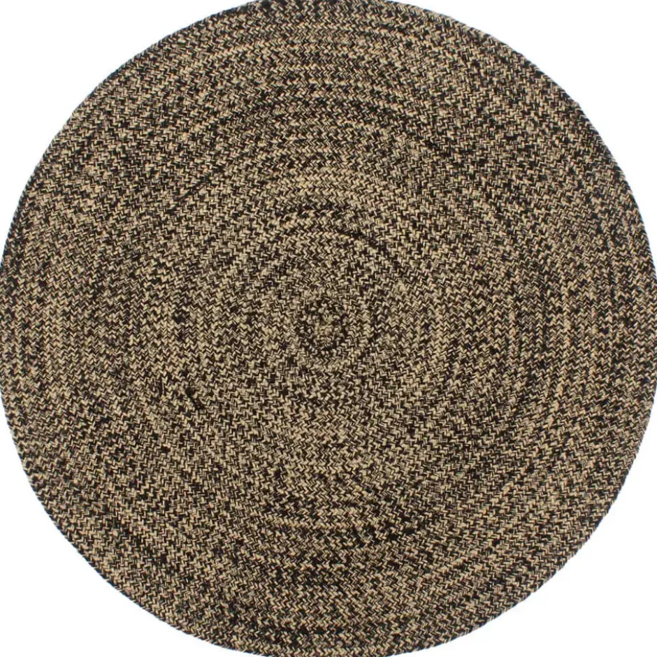 vidaXL - Vloerkleed - Zwart - Jute