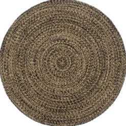 vidaXL - Vloerkleed - Zwart - Jute