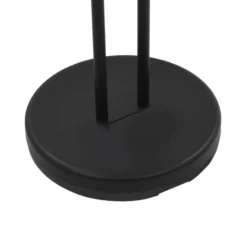 vidaXL - Vloerlamp - Zwart - Staal
