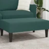 vidaXL - Voetenbank - Groen - Fluweel
