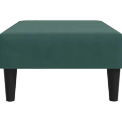 vidaXL - Voetenbank - Groen - Fluweel