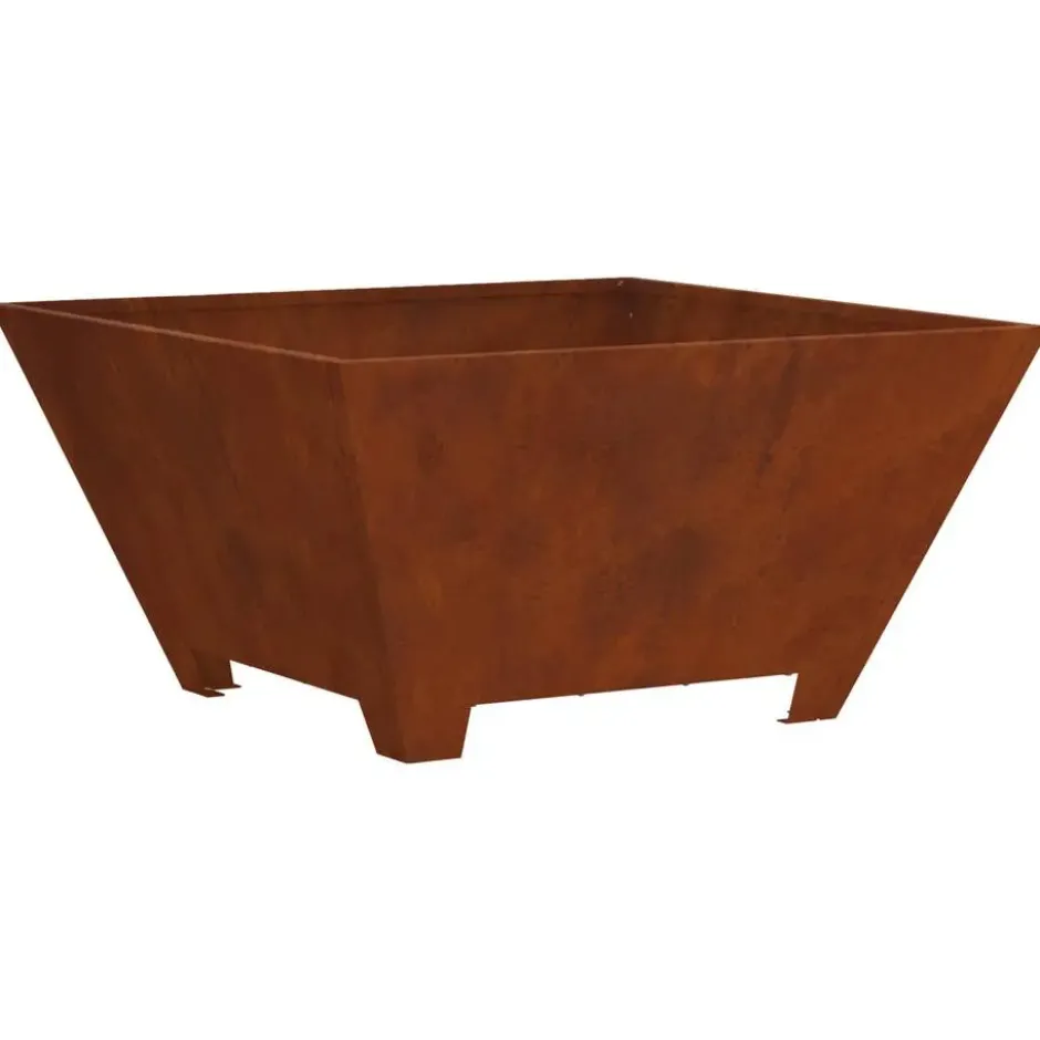 vidaXL - Vuurkorf Bruin 80 x 80 x 40 cm Cortenstaal