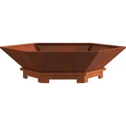 vidaXL - Vuurkorf Bruin 100 x 100 x 28 cm Cortenstaal