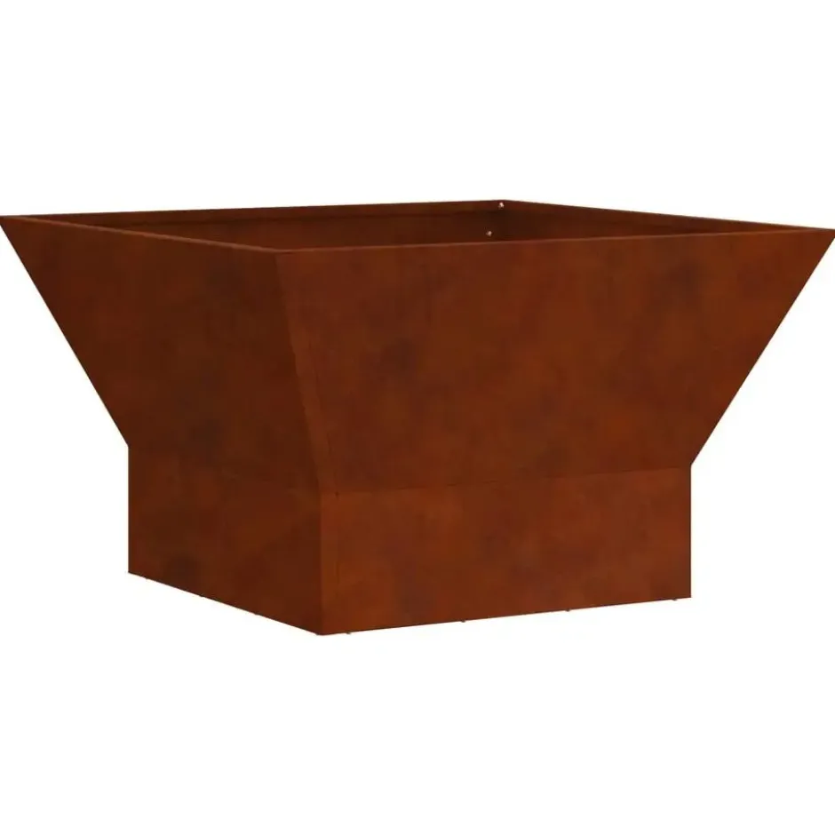 vidaXL - Vuurkorf Bruin 60 x 60 x 35 cm Cortenstaal