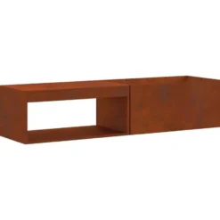vidaXL - Vuurkorf Bruin 160 x 45 x 35 cm Staal