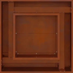 vidaXL - Vuurkorf 80 x 80 x 40 cm Bruin Cortenstaal