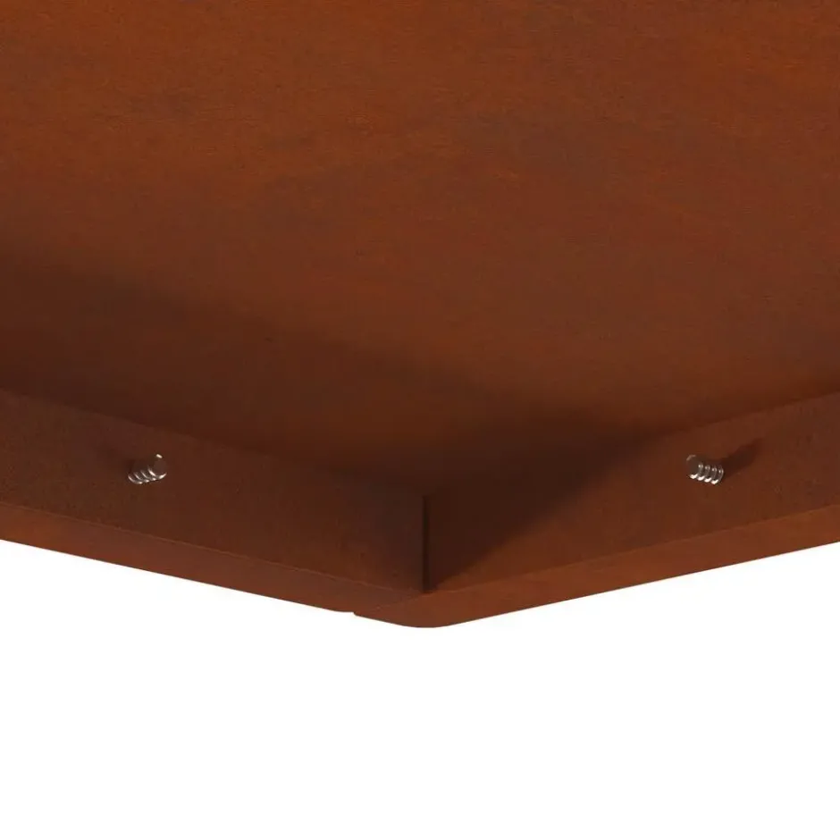 vidaXL - Vuurkorf 80 x 80 x 40 cm Cortenstaal Bruin