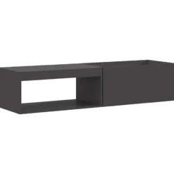 vidaXL - Vuurkorf Zwart 160 x 45 x 35 cm Staal