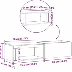 vidaXL - Vuurkorf Zwart 160 x 45 x 35 cm Staal