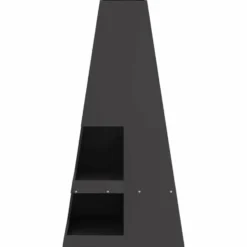 vidaXL - Vuurkorf Zwart 50 x 50 x 100 cm Staal