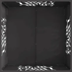 vidaXL - Vuurkorf Zwart 60 x 60 x 40 cm Staal