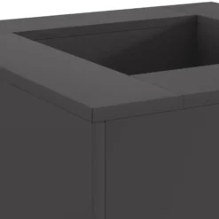 vidaXL - Vuurkorf Zwart 60 x 60 x 30 cm Staal