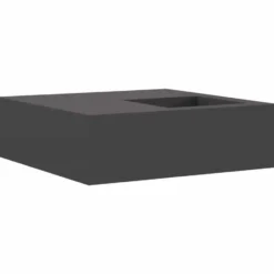 vidaXL - Vuurkorf Zwart 100 x 100 x 30 cm Staal