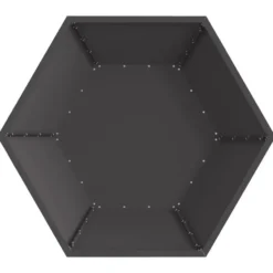 vidaXL - Vuurkorf Zwart 100 x 100 x 28 cm Staal
