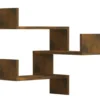 vidaXL - Wandhoekschap - Bruin - Bewerkt hout - 2 stuks