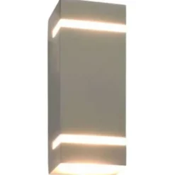 vidaXL - Wandlamp - Zilver - Roestvrij staal - 75 x 95 x 238 mm - 2 stuks