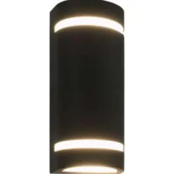 vidaXL - Wandlamp - Zwart - Aluminium - 75 x 95 x 238 mm - 2 stuks