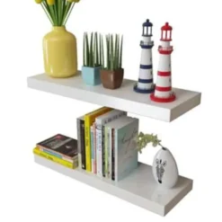 vidaXL - Wandmeubel - Wit - MDF - 60 cm - 2 stuks