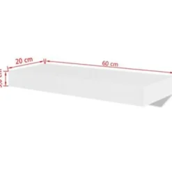 vidaXL - Wandmeubel - Wit - MDF - 60 cm - 2 stuks