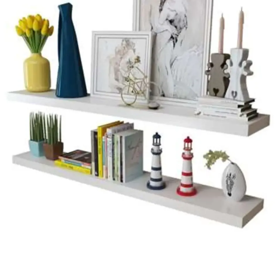 vidaXL - Wandmeubel - Wit - MDF - 120 cm - 2 stuks