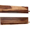vidaXL - Wandplank - Bruin - Hout - 118 x 26 x 20 cm - 2 stuks