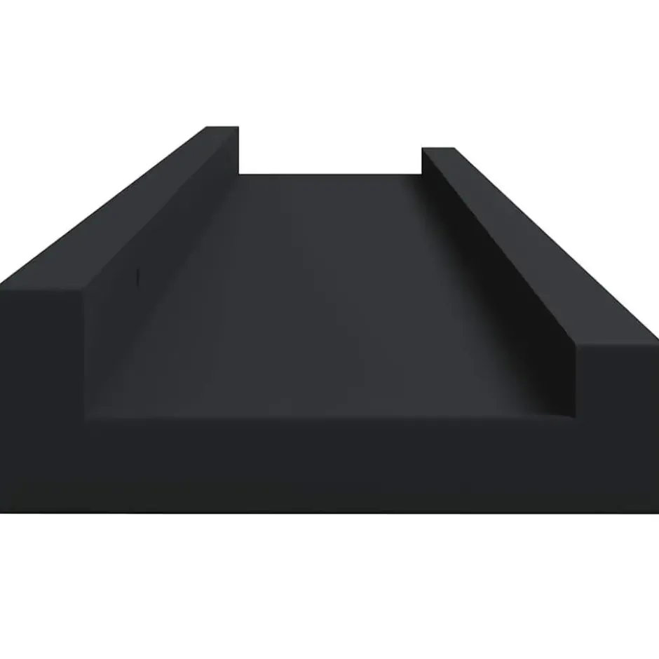 vidaXL - Wandschap - Zwart - MDF