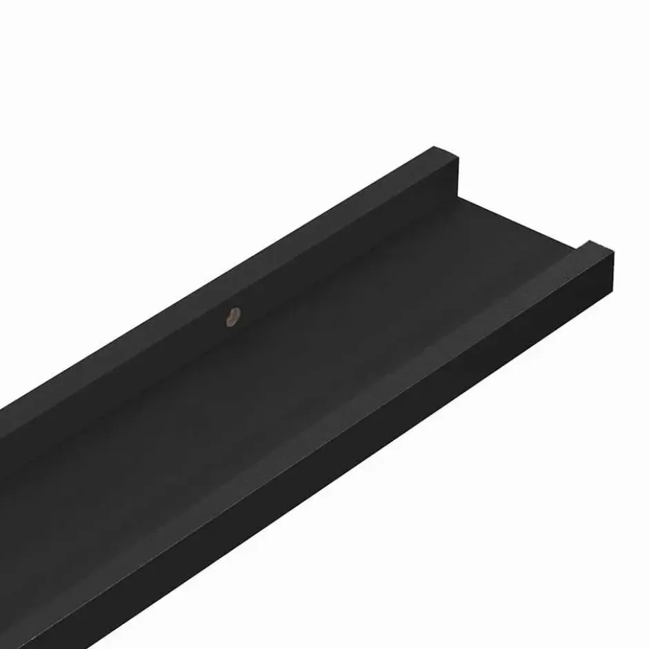 vidaXL - Wandschap - Zwart - MDF
