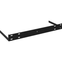 vidaXL - Wandschap - Zwart - MDF - 60 x 23.5 x 3.8 cm