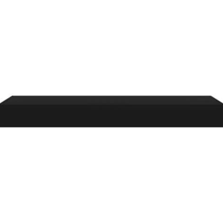 vidaXL - Wandschap - Zwart - MDF - 80 x 25 x 8 cm