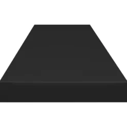 vidaXL - Wandschap - Zwart - MDF - 120 x 23.5 x 3.8 cm