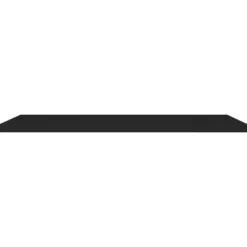 vidaXL - Wandschap - Zwart - MDF - 120 x 23.5 x 3.8 cm