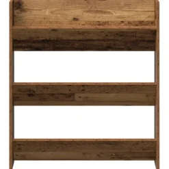 vidaXL - Wandschoenenkast - Bruin - Bewerkt hout