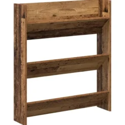 vidaXL - Wandschoenenkast - Bruin - Bewerkt hout