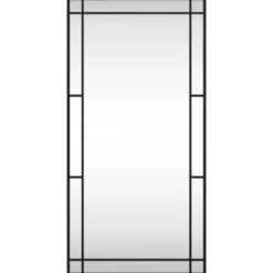 vidaXL - Wandspiegel - Zwart - IJzer - 50 x 100 cm