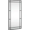 vidaXL - Wandspiegel - Zwart - IJzer - 40 x 80 cm