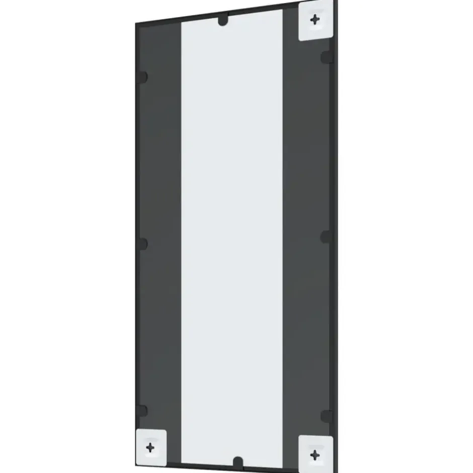 vidaXL - Wandspiegel - Zwart - IJzer - 40 x 80 cm