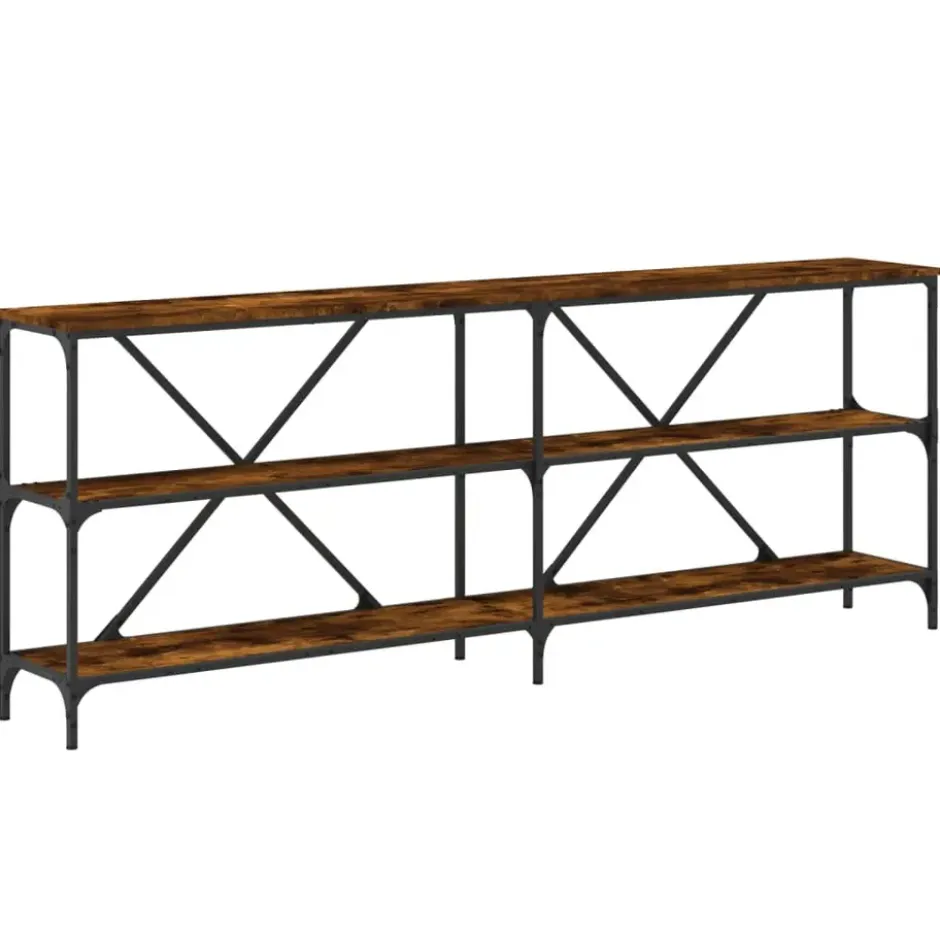 vidaXL - Wandtafel - Bruin - Bewerkt hout