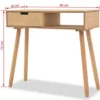 vidaXL - Wandtafel - Bruin - Grenenhout