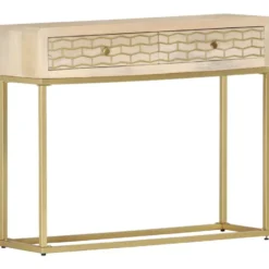 vidaXL - Wandtafel - Goud - Hout